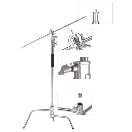 Chân Đèn Jinbei CK1 C-Stand Inox